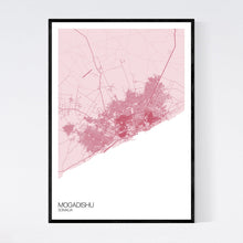 Load image into Gallery viewer, Mogadishu City Map Print