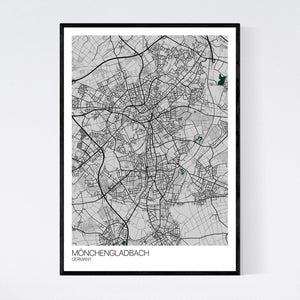Mönchengladbach City Map Print