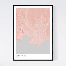 Load image into Gallery viewer, Montevideo City Map Print
