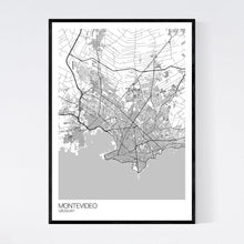 Load image into Gallery viewer, Montevideo City Map Print