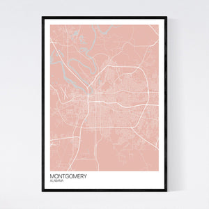 Montgomery City Map Print