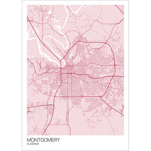 Map of Montgomery, Alabama