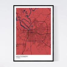 Load image into Gallery viewer, Montgomery City Map Print