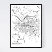 Load image into Gallery viewer, Montgomery City Map Print