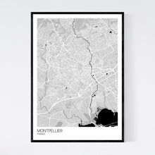 Load image into Gallery viewer, Montpellier City Map Print