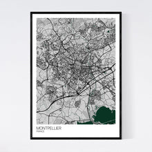 Load image into Gallery viewer, Montpellier City Map Print