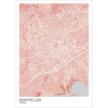 Load image into Gallery viewer, Map of Montpellier, France