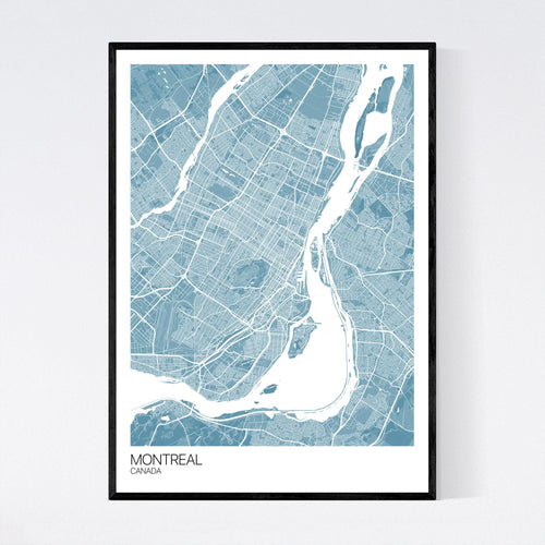 Map of Montreal, Canada