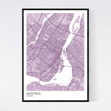 Load image into Gallery viewer, Montreal City Map Print