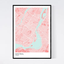 Load image into Gallery viewer, Montreal City Map Print