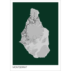 Map of Montserrat, 