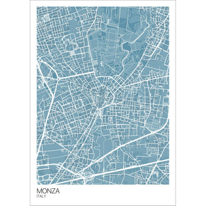 Map of Monza, Italy
