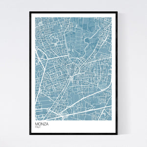 Map of Monza, Italy