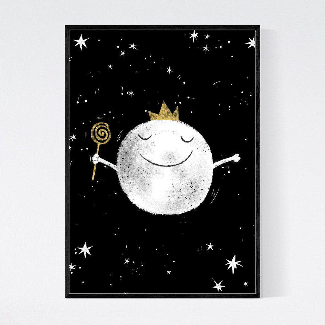 Magical Sleeping Moon Print