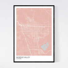 Load image into Gallery viewer, Moreno Valley City Map Print