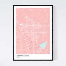 Load image into Gallery viewer, Moreno Valley City Map Print