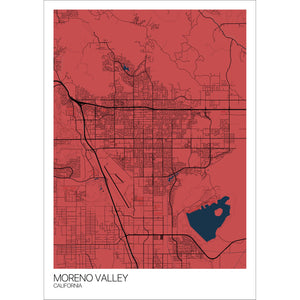 Map of Moreno Valley, California
