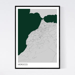 Map of Morocco, 