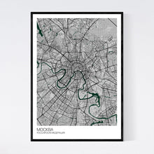 Load image into Gallery viewer, Moscow City Map Print