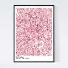 Load image into Gallery viewer, Map of Moscow, Russia