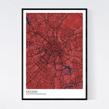 Load image into Gallery viewer, Moscow City Map Print