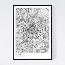 Load image into Gallery viewer, Moscow City Map Print