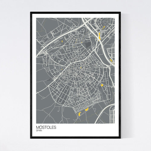 Map of Móstoles, Spain