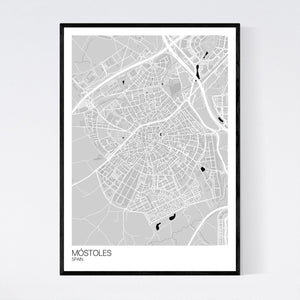 Móstoles City Map Print