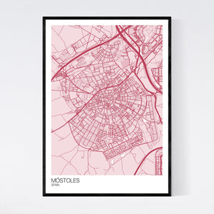 Móstoles City Map Print