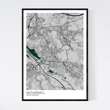 Load image into Gallery viewer, Motherwell City Map Print