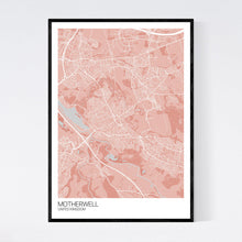 Load image into Gallery viewer, Motherwell City Map Print