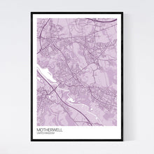 Load image into Gallery viewer, Motherwell City Map Print