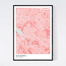 Load image into Gallery viewer, Motherwell City Map Print