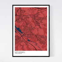 Load image into Gallery viewer, Map of Motherwell, United Kingdom