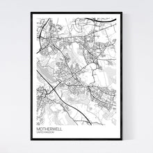 Load image into Gallery viewer, Motherwell City Map Print