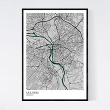 Load image into Gallery viewer, Mülheim City Map Print