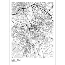 Load image into Gallery viewer, Map of Mülheim, Germany