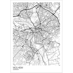 Map of Mülheim, Germany