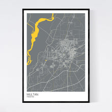 Load image into Gallery viewer, Multan City Map Print