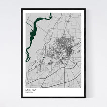 Load image into Gallery viewer, Multan City Map Print