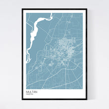 Load image into Gallery viewer, Multan City Map Print