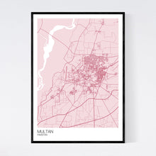 Load image into Gallery viewer, Multan City Map Print