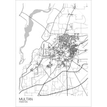 Load image into Gallery viewer, Map of Multan, Pakistan