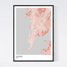 Load image into Gallery viewer, Mumbai City Map Print