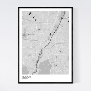 Munich City Map Print
