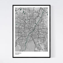 Load image into Gallery viewer, Munich City Map Print