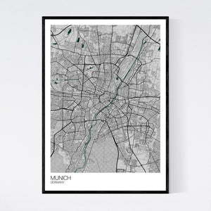 Munich City Map Print