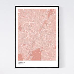 Munich City Map Print