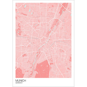 Map of Munich, Germany