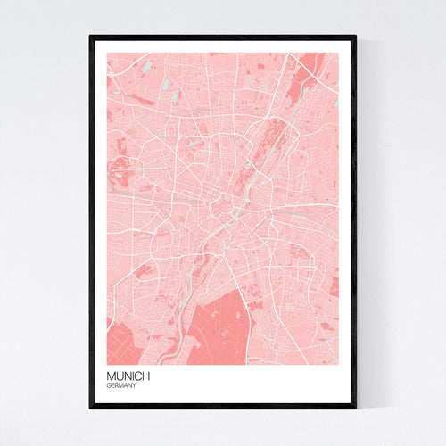 Map of Munich, Germany